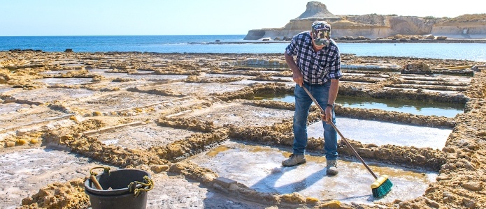 350 år gammel saltproduksjon - Gozo